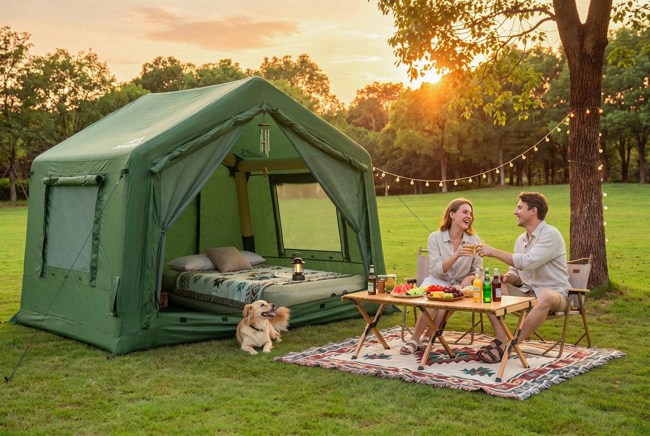 Aerogogo Yuan 7㎡ VS ZONKOO Lyra: Which Small Inflatable Tent Is Better for Two-Person Camping?