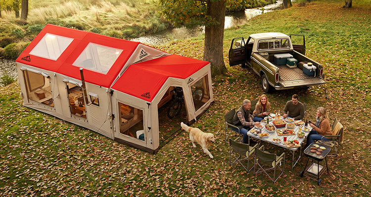 Coody 17.2 + AirTarp vs ZONKOO Draco Plus: Which Large Inflatable Tent with Outdoor Living Space Should You Choose?