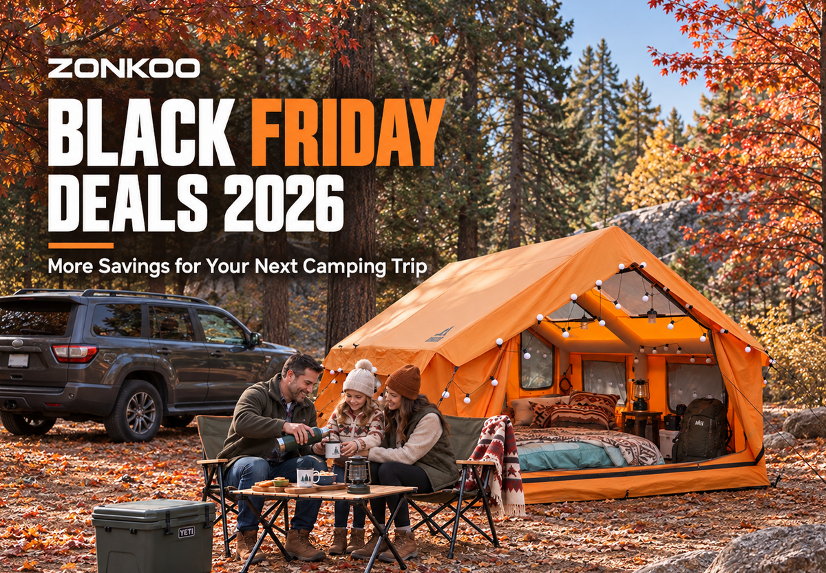 ZONKOO Black Friday Deals 2026: More Savings for Your Next Camping Trip