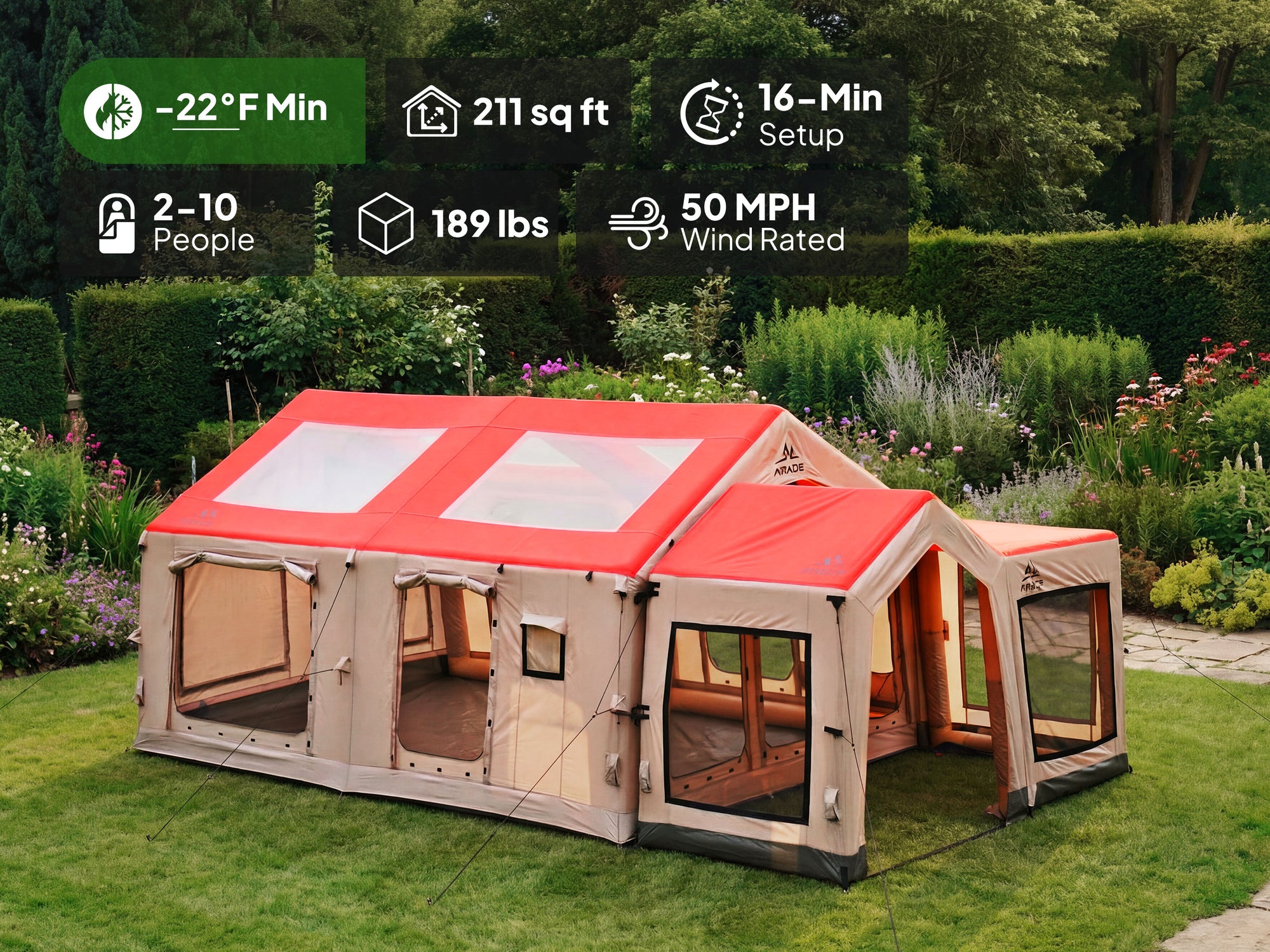 Draco PlusRed-Khaki-Two-Tone