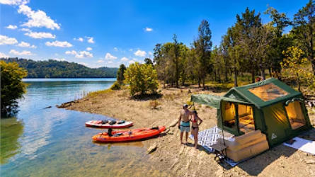 Luxury Tent Camping on a Small Island — Uninhabited & Peaceful | Zonkoo Orion Inflatable Tent