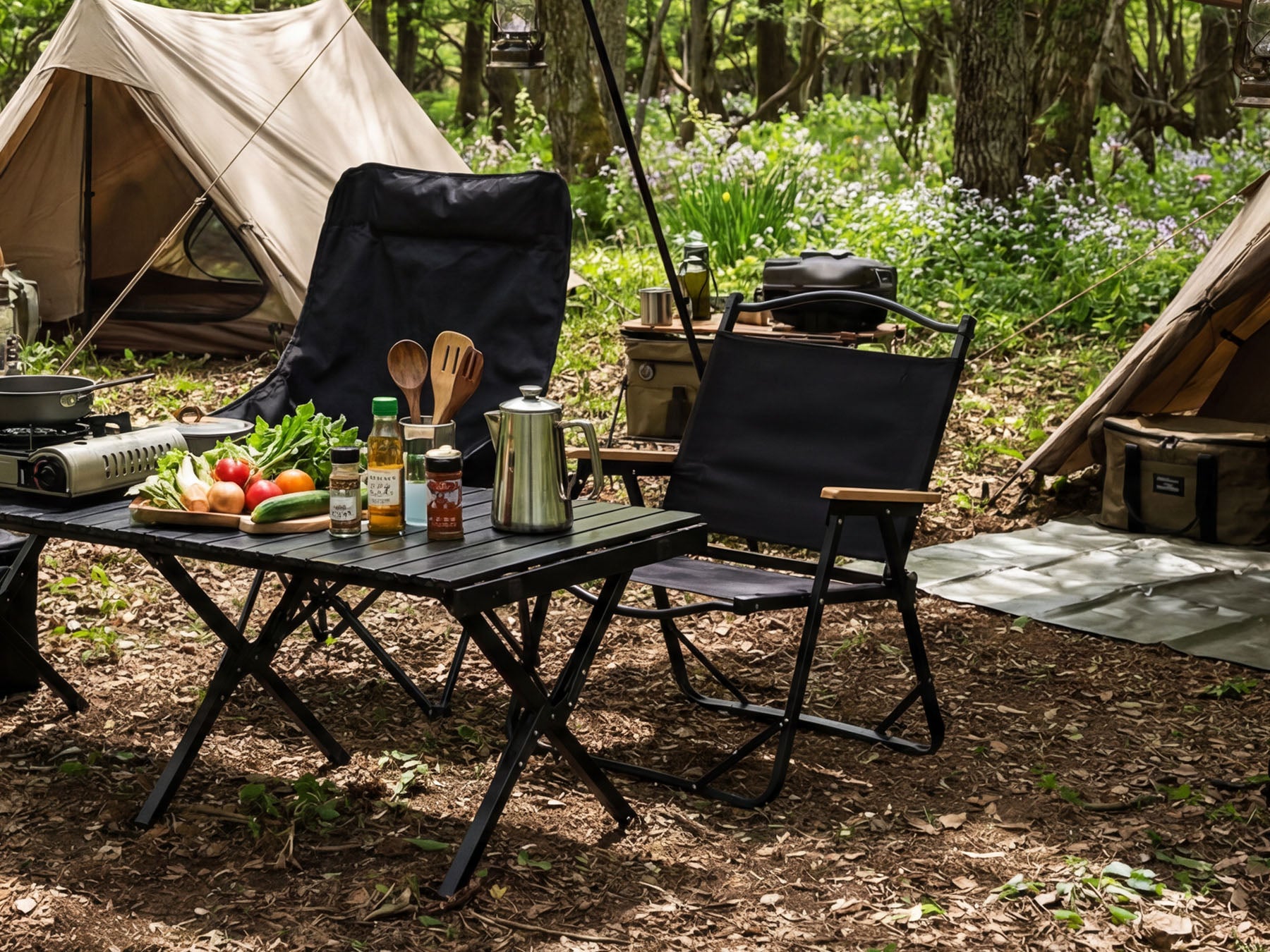 1–2 Person Outdoor Table & Chair Set