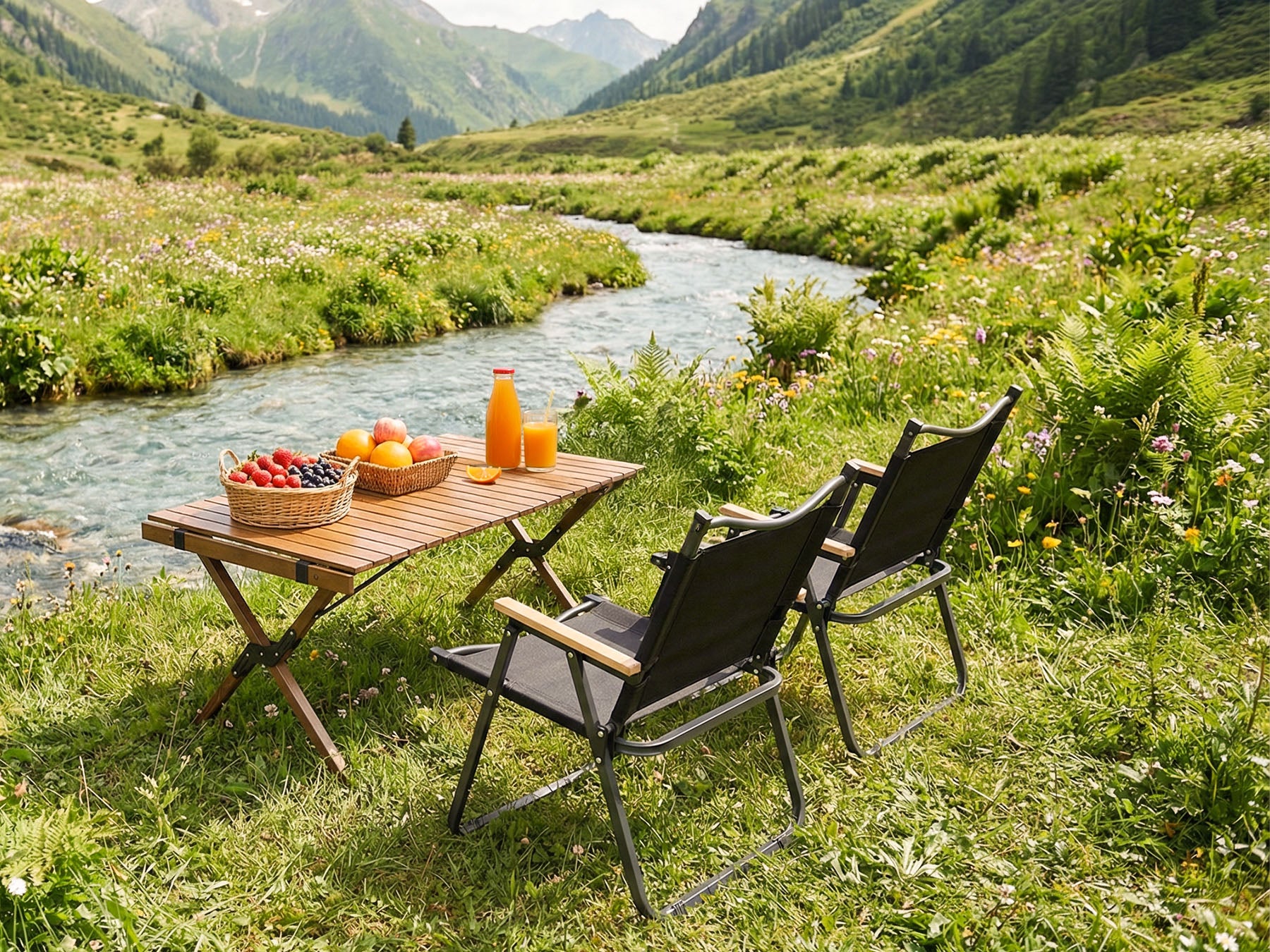 2–4 Person Outdoor Table & Chair Set