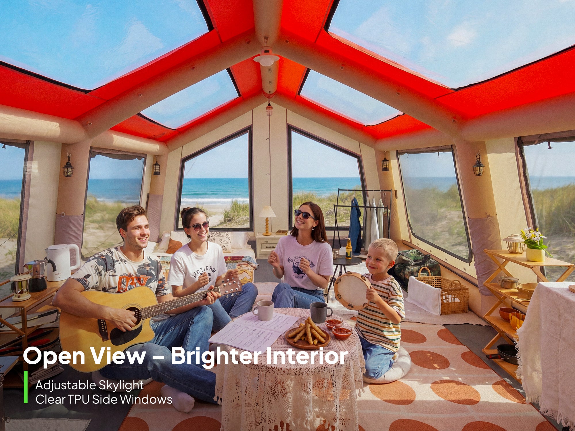 Draco PlusRed-Khaki-Two-Tone