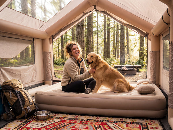 Double High Air Mattress with Built-in Pump