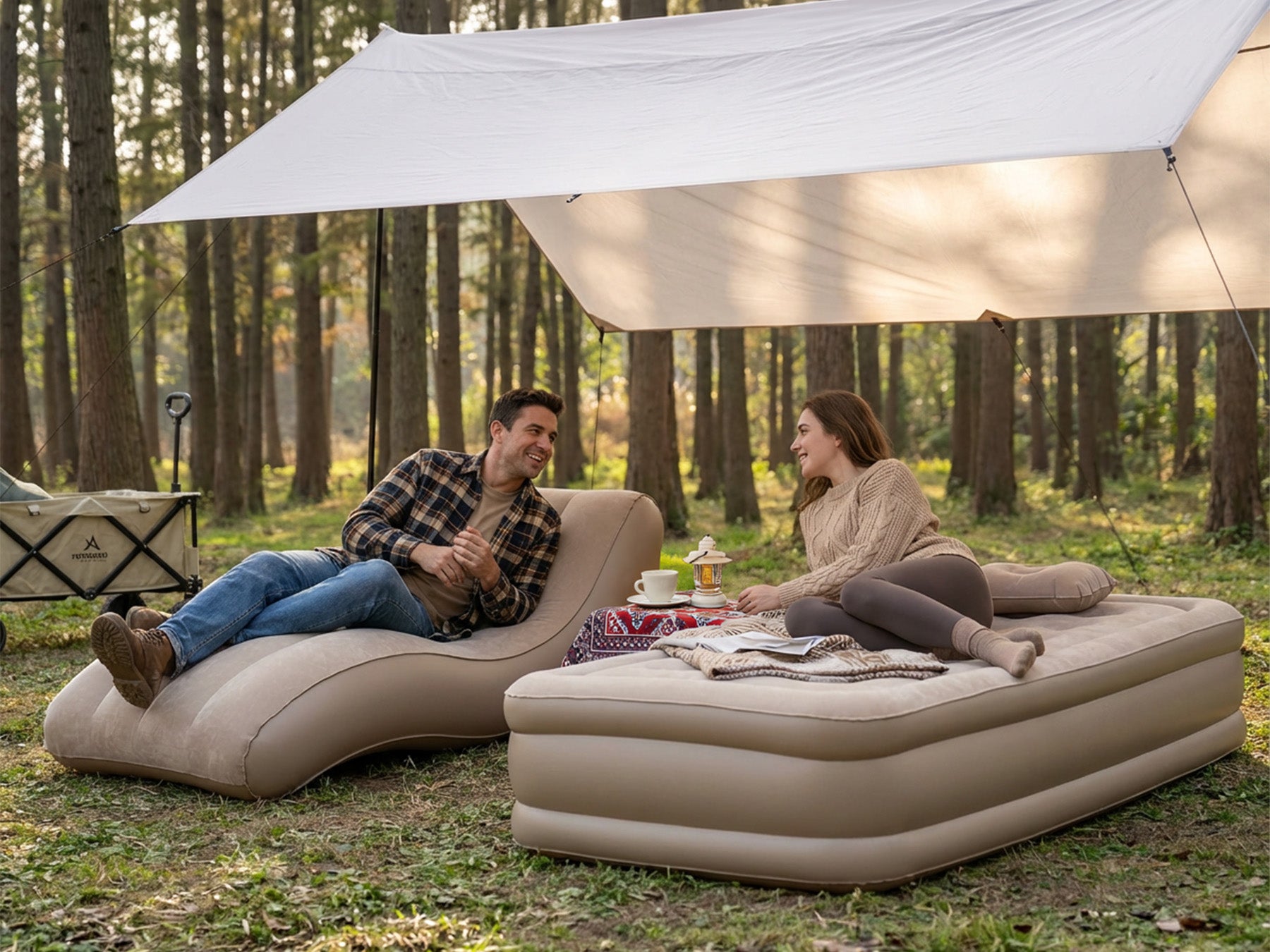 Single Inflatable Sofa & Bed Set
