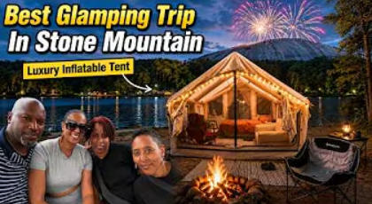 Best Glamping Trip at Stone Mountain Park! Luxury Zonkoo Tent Camping| Full Epic Experience!