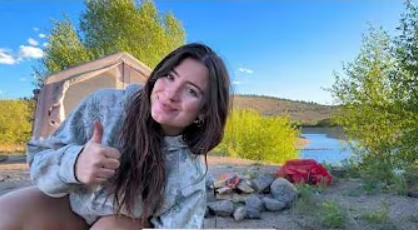 Solo Female Camping in a Zonkoo Lyra Inflatable Tent