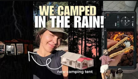 I Went Camping in the RAIN! ⛺️| Family Adventure, Cozy Camping & Our New Zonkoo Tent