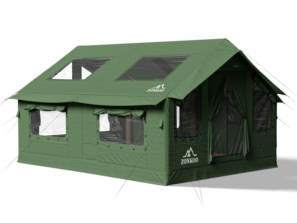 Zonkoo Vega 2-6 person inflatable family tent with 129 sq ft space